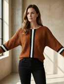 Striped batwing shirt art.6073