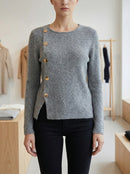 Bottoni decorativi in ​​metallo per maglioni in primavera, autunno e inverno