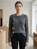 Bottoni decorativi in ​​metallo per maglioni in primavera, autunno e inverno