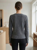 Bottoni decorativi in ​​metallo per maglioni in primavera, autunno e inverno