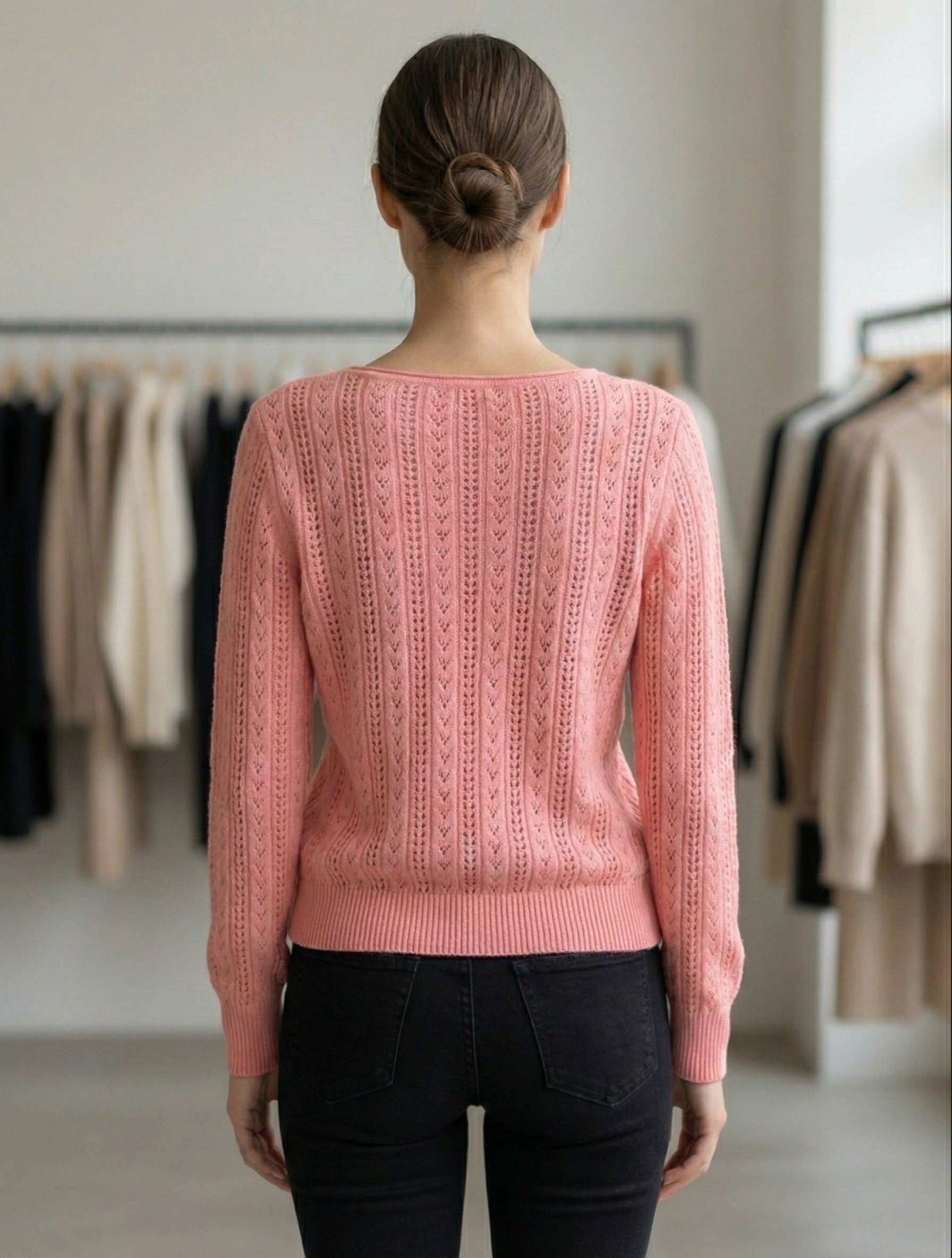 Openwork skin-friendly sweater gd21153