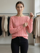 Openwork skin-friendly sweater gd21153
