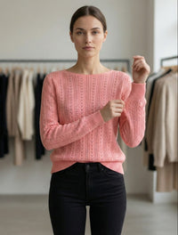 Openwork skin-friendly sweater gd21153