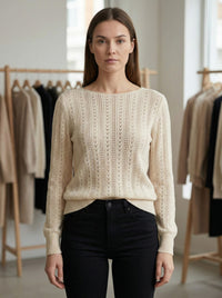 Openwork skin-friendly sweater gd21153