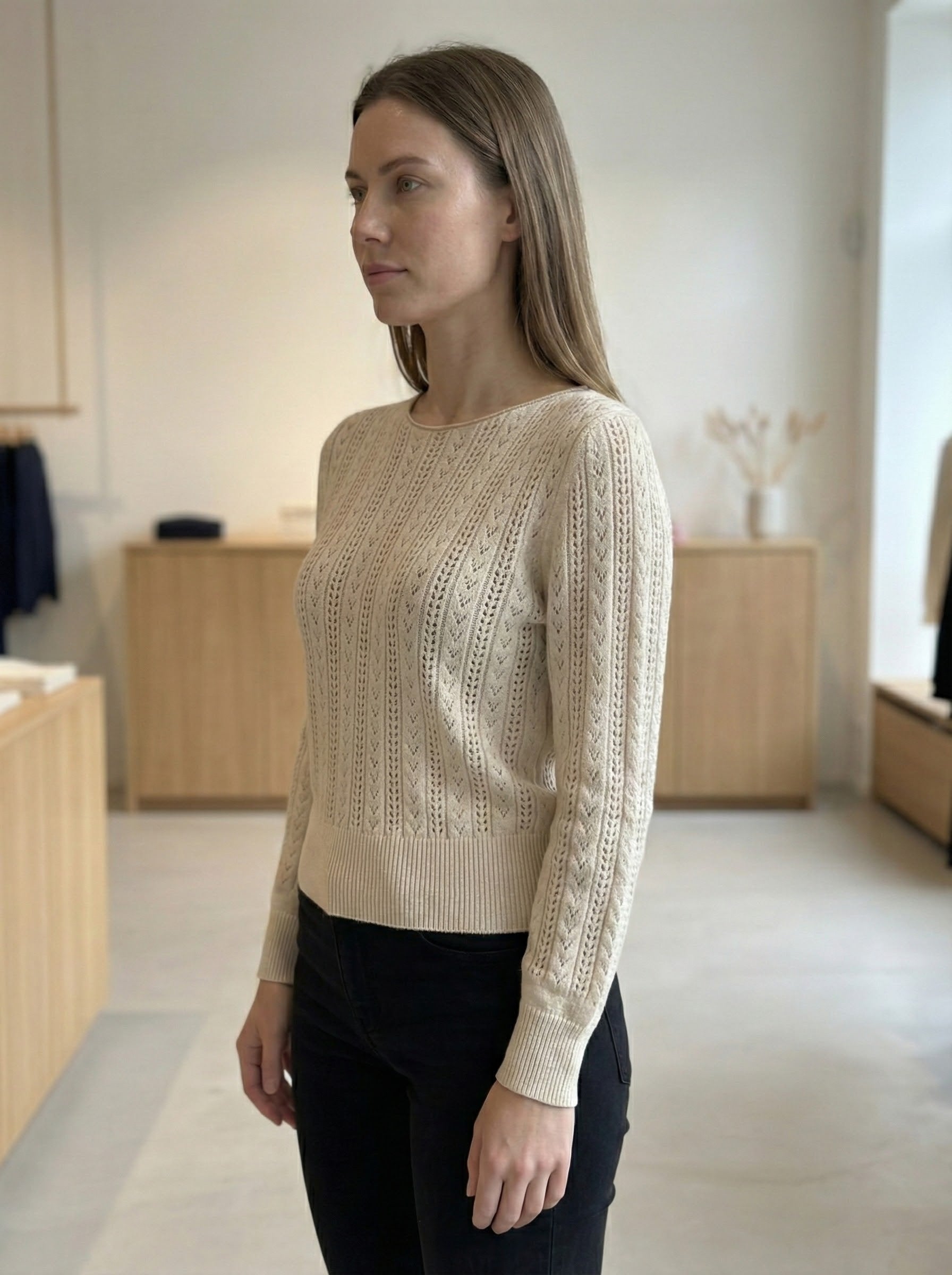 Openwork skin-friendly sweater gd21153