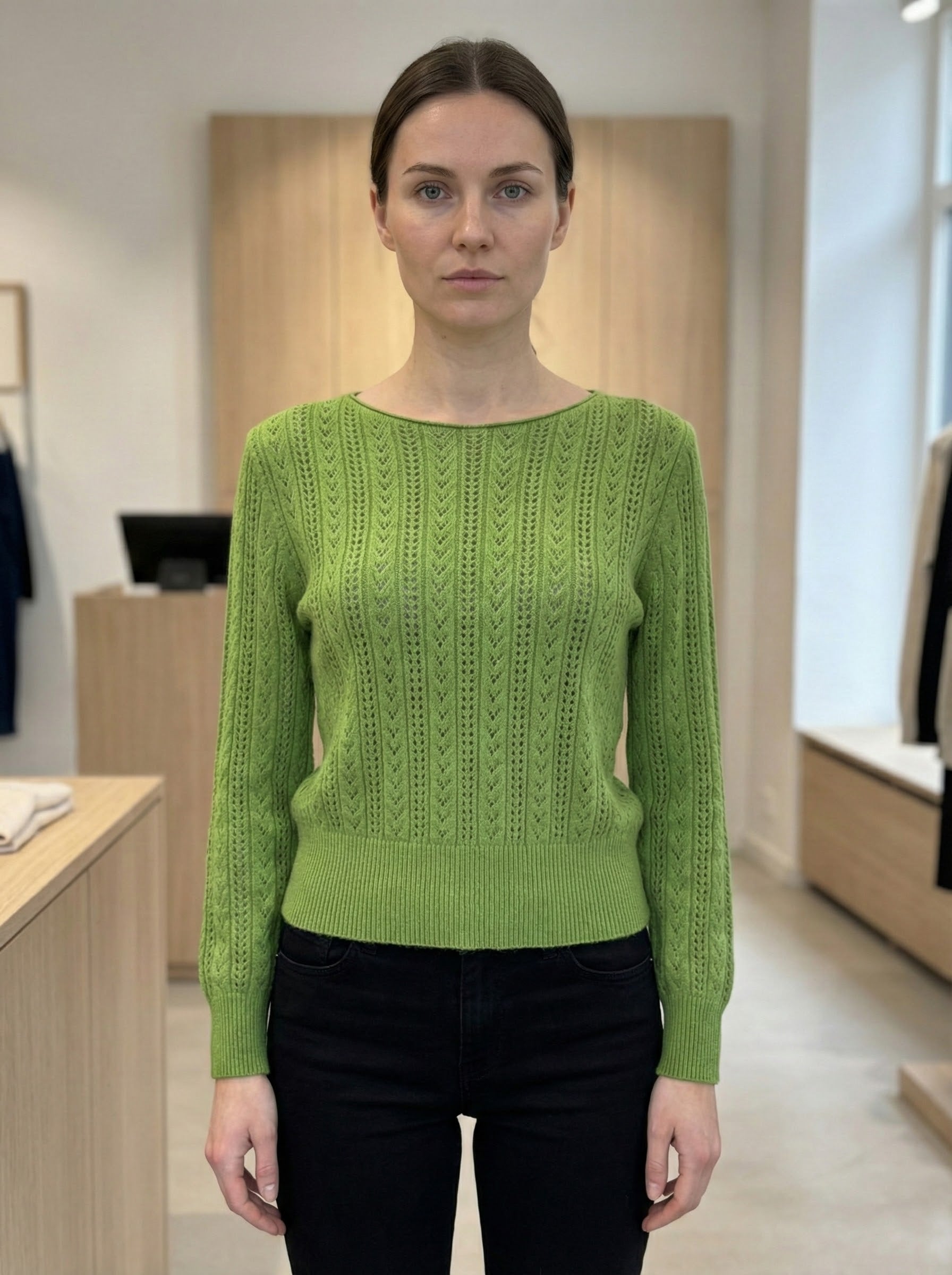 Openwork skin-friendly sweater gd21153