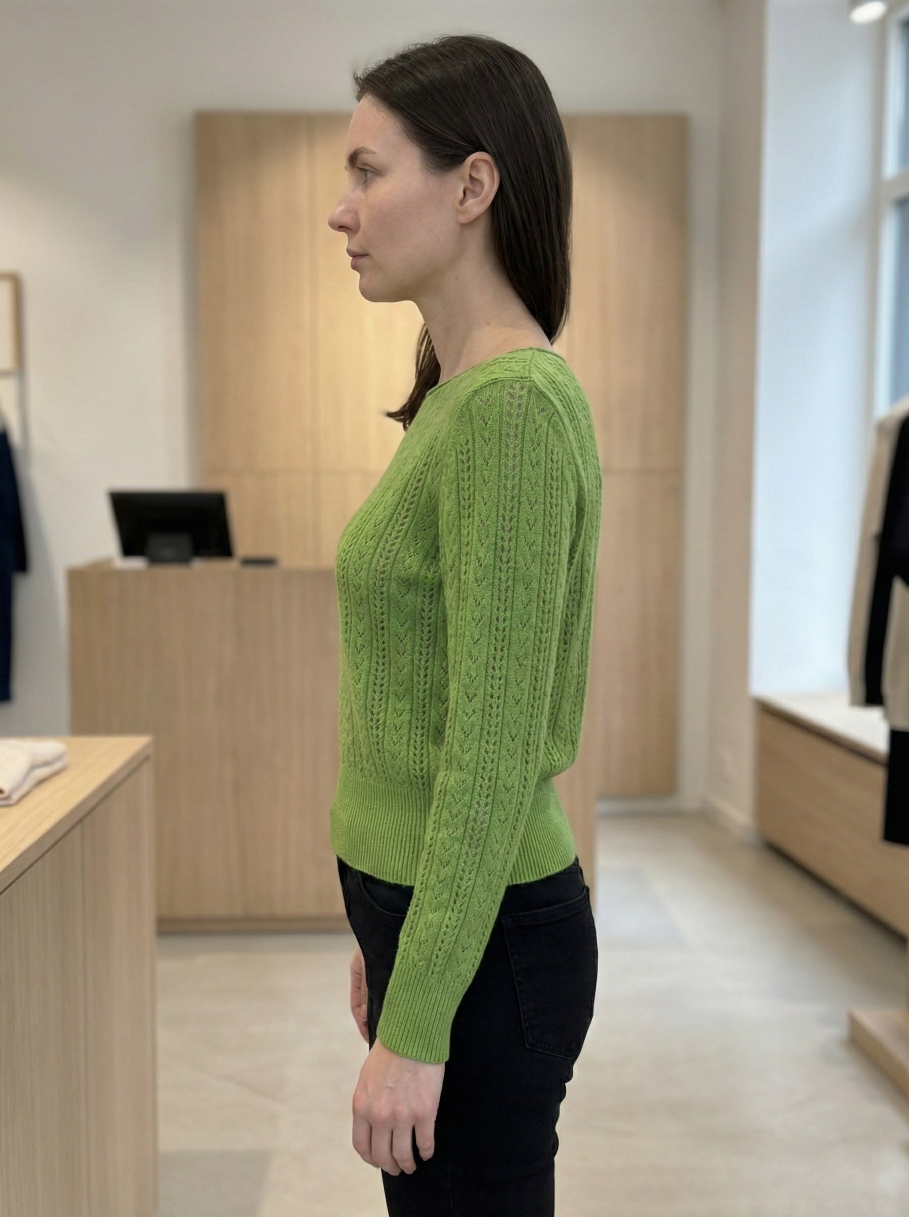 Openwork skin-friendly sweater gd21153