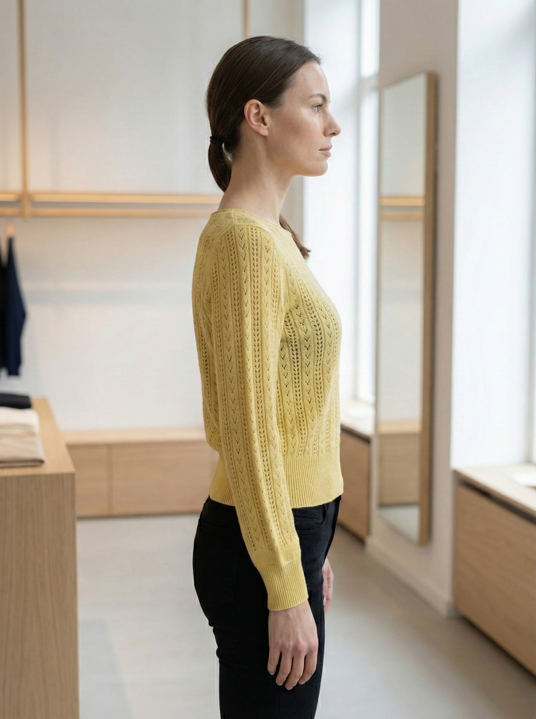 Openwork skin-friendly sweater gd21153