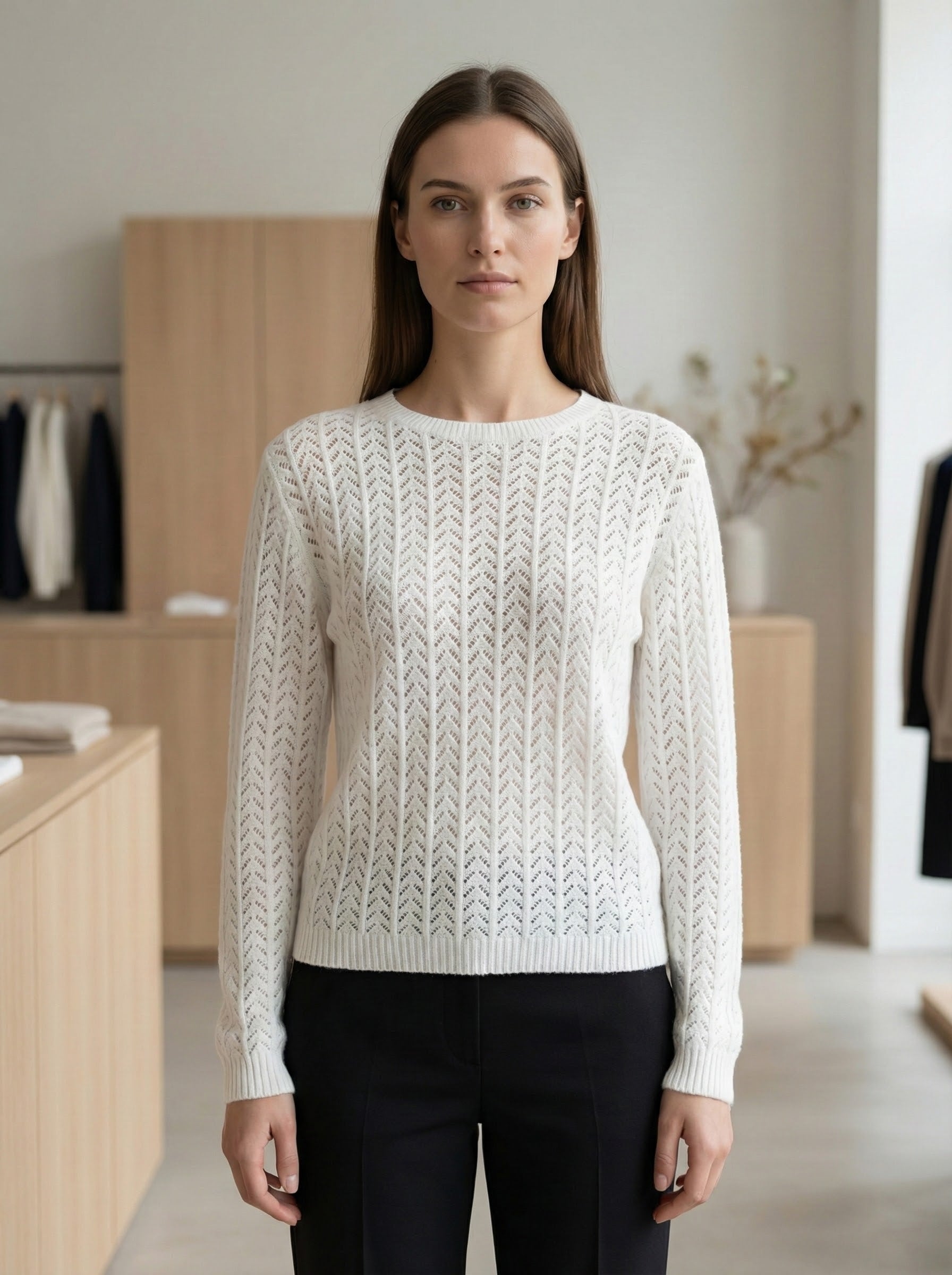 Openwork skin-friendly sweate gd1531