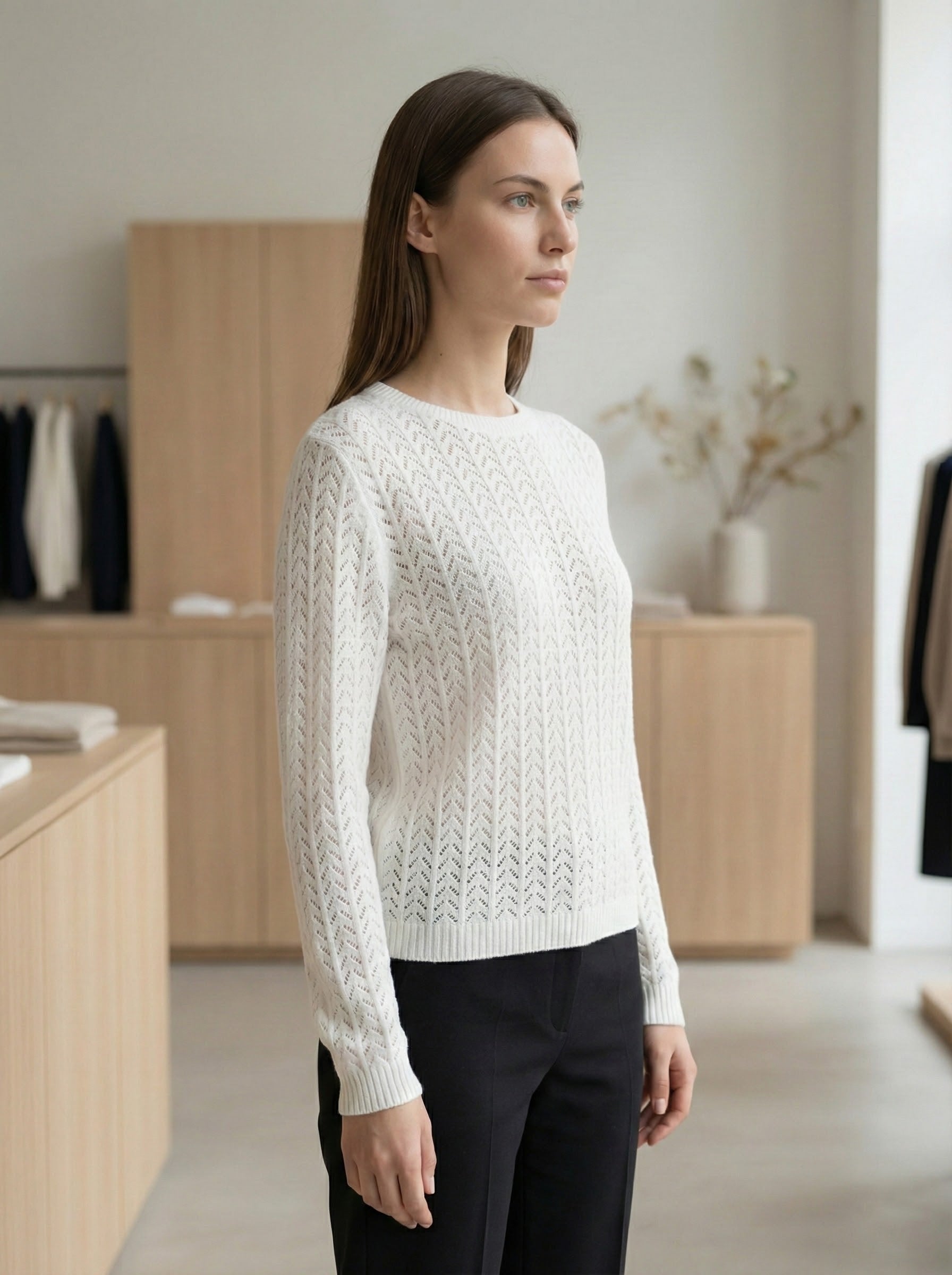 Openwork skin-friendly sweate gd1531