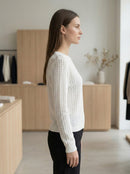 Openwork skin-friendly sweate gd1531