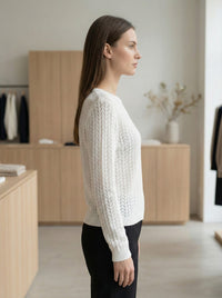 Openwork skin-friendly sweate gd1531