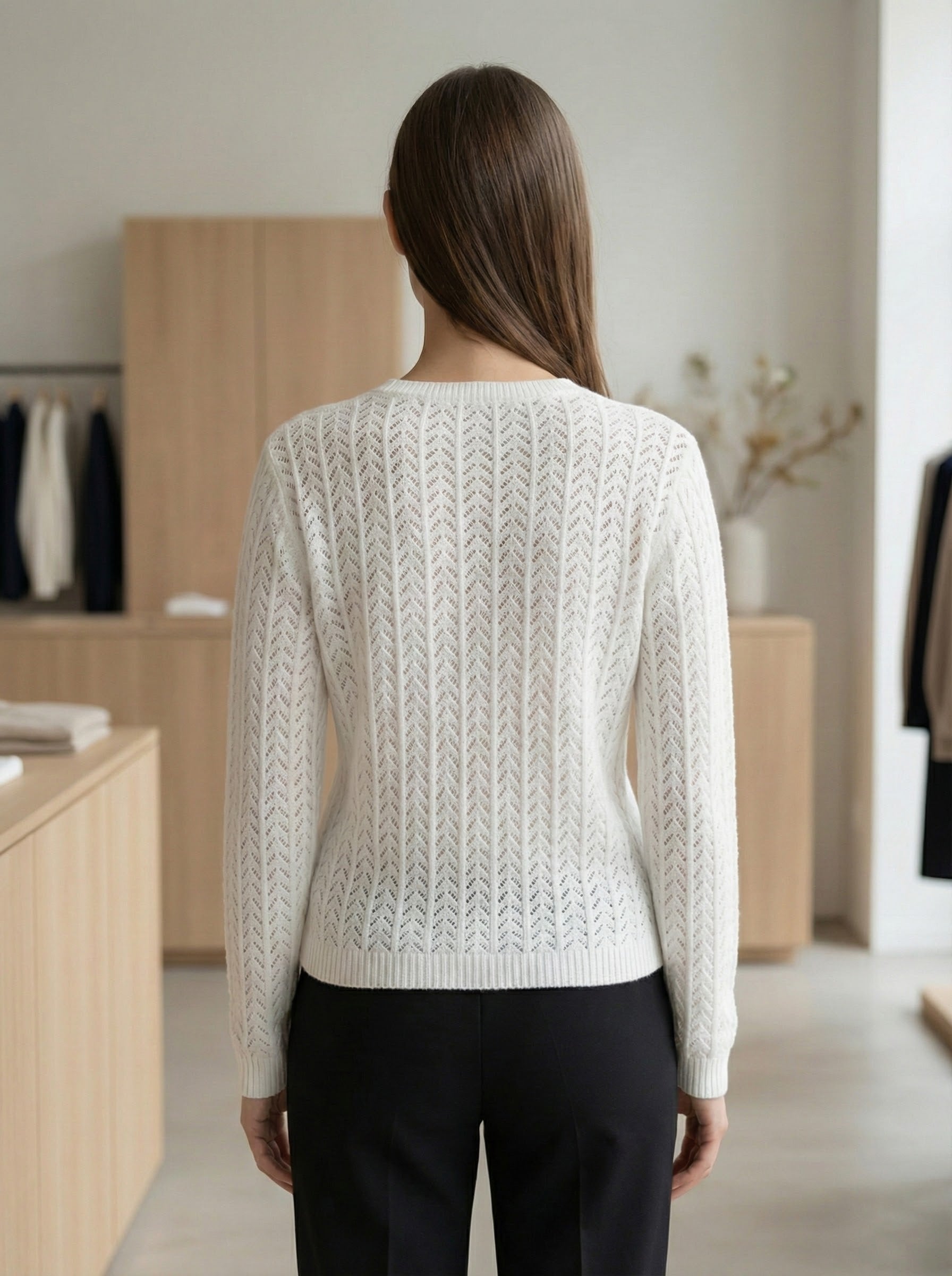 Openwork skin-friendly sweate gd1531