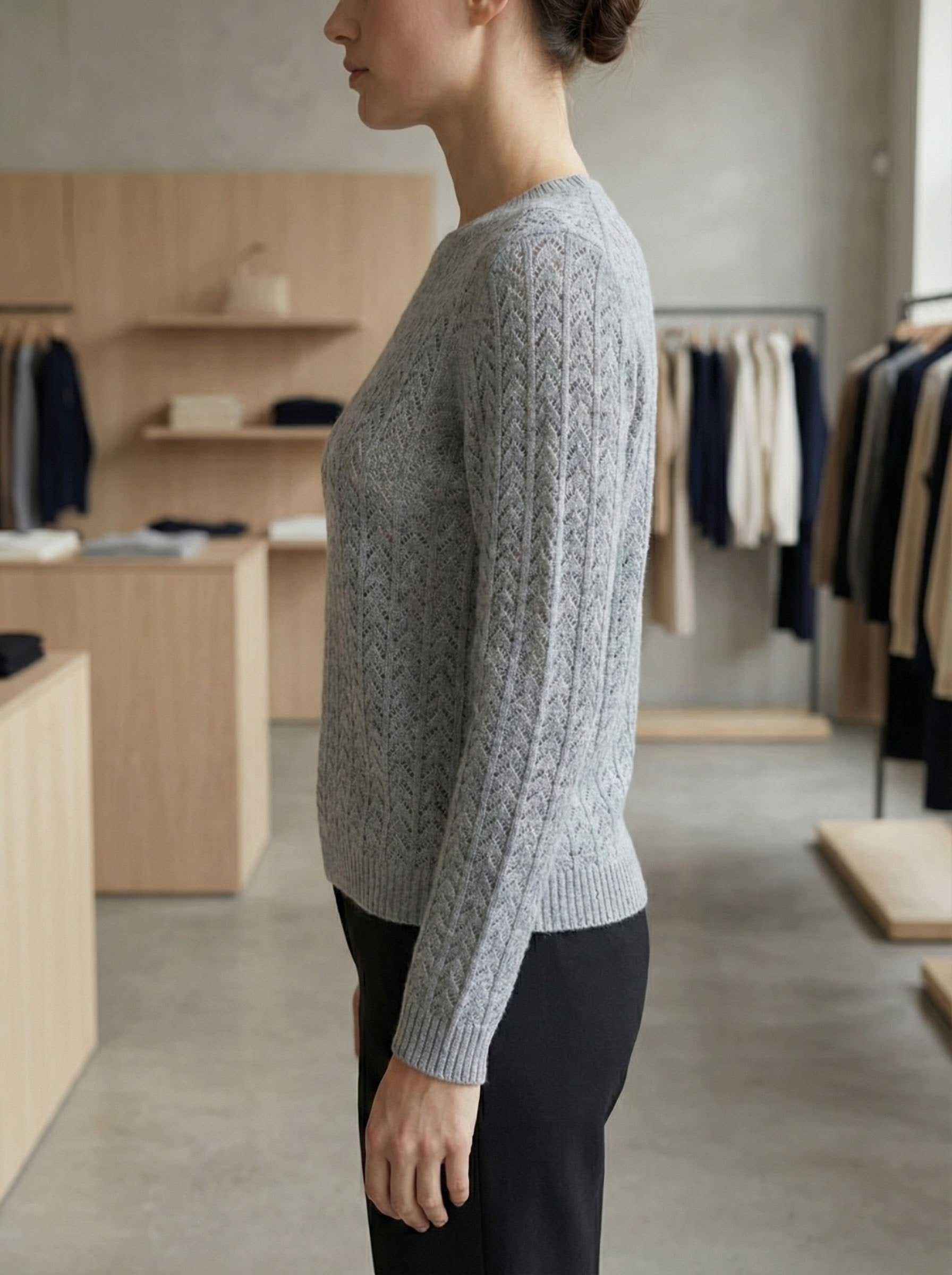 Openwork skin-friendly sweate gd1531