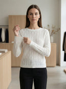 Openwork skin-friendly sweate gd1531