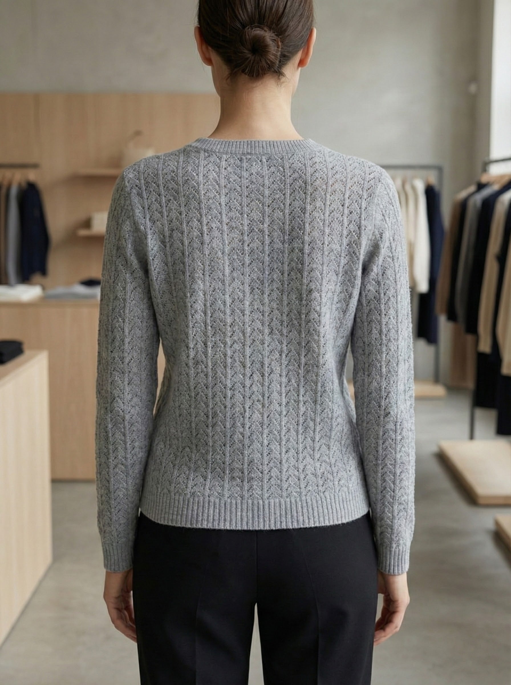 Openwork skin-friendly sweate gd1531