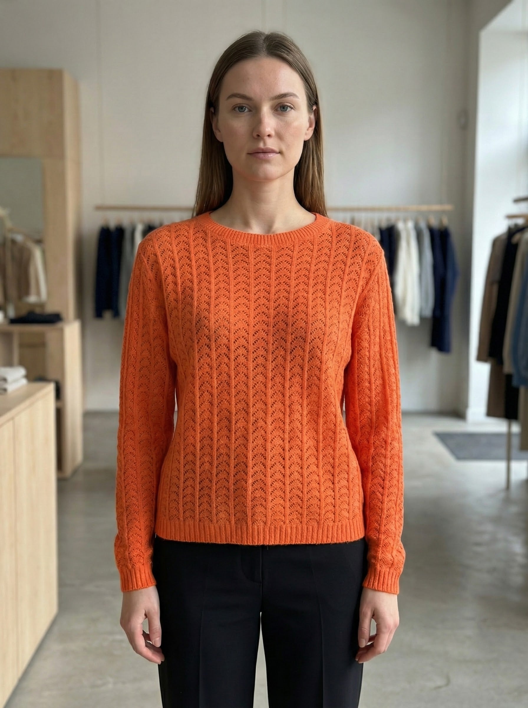 Openwork skin-friendly sweate gd1531