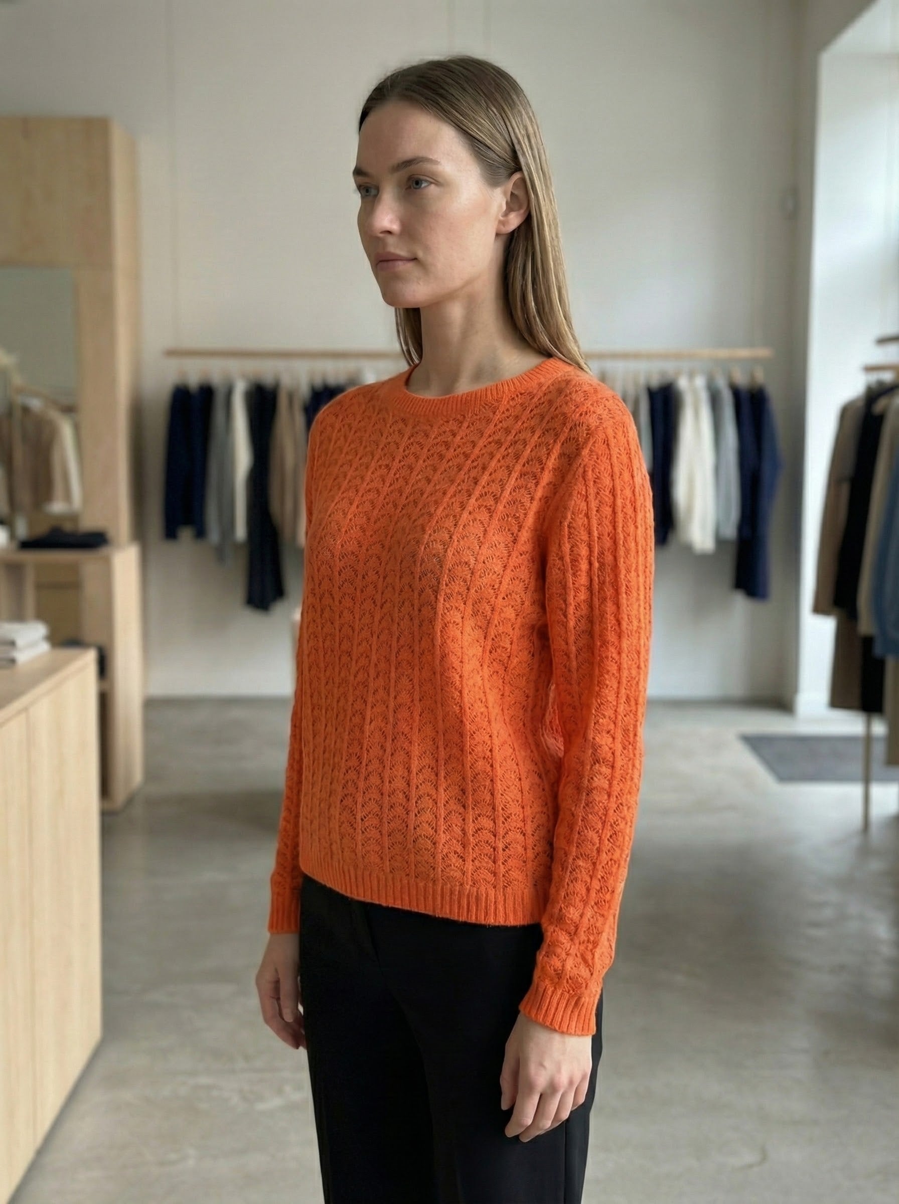 Openwork skin-friendly sweate gd1531