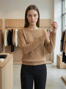 Openwork skin-friendly sweate gd1531