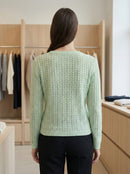 Openwork skin-friendly sweate gd1531