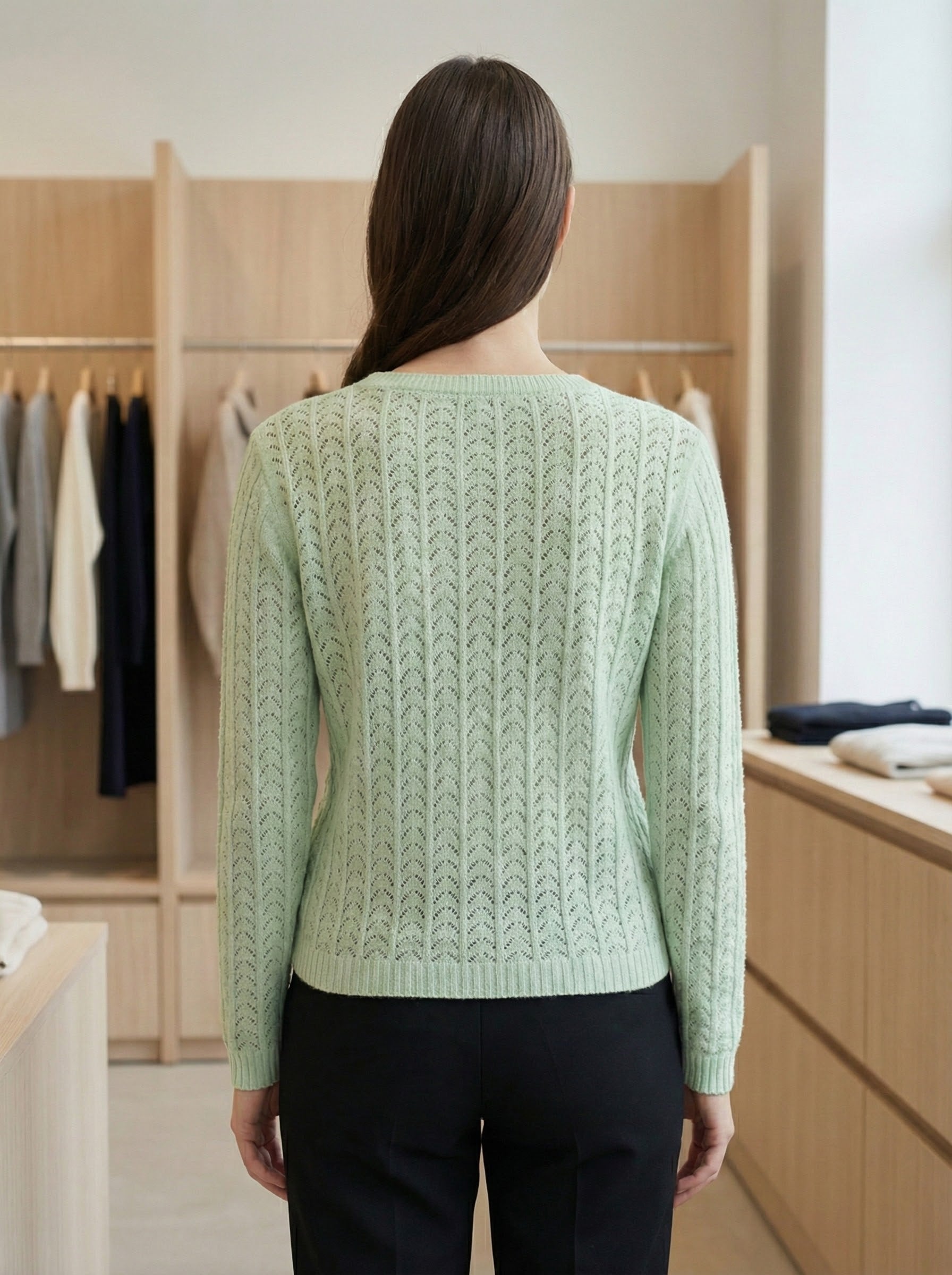 Openwork skin-friendly sweate gd1531