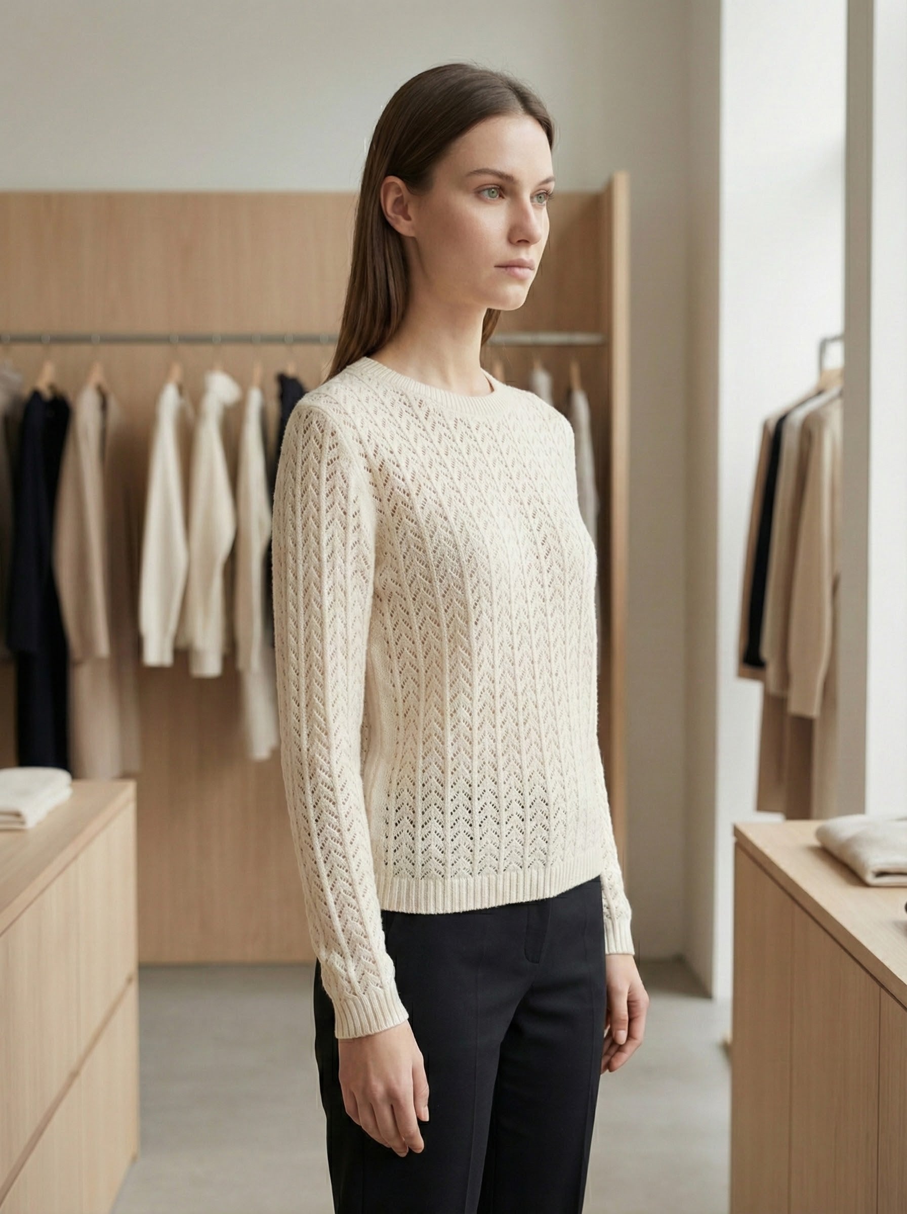 Openwork skin-friendly sweate gd1531