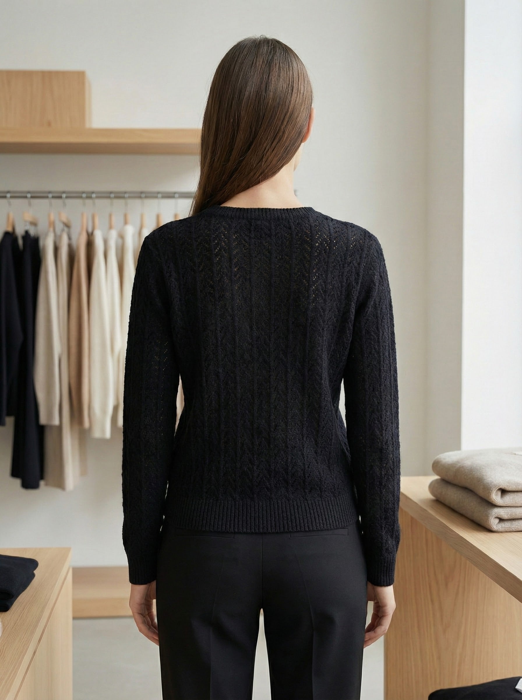 Openwork skin-friendly sweate gd1531