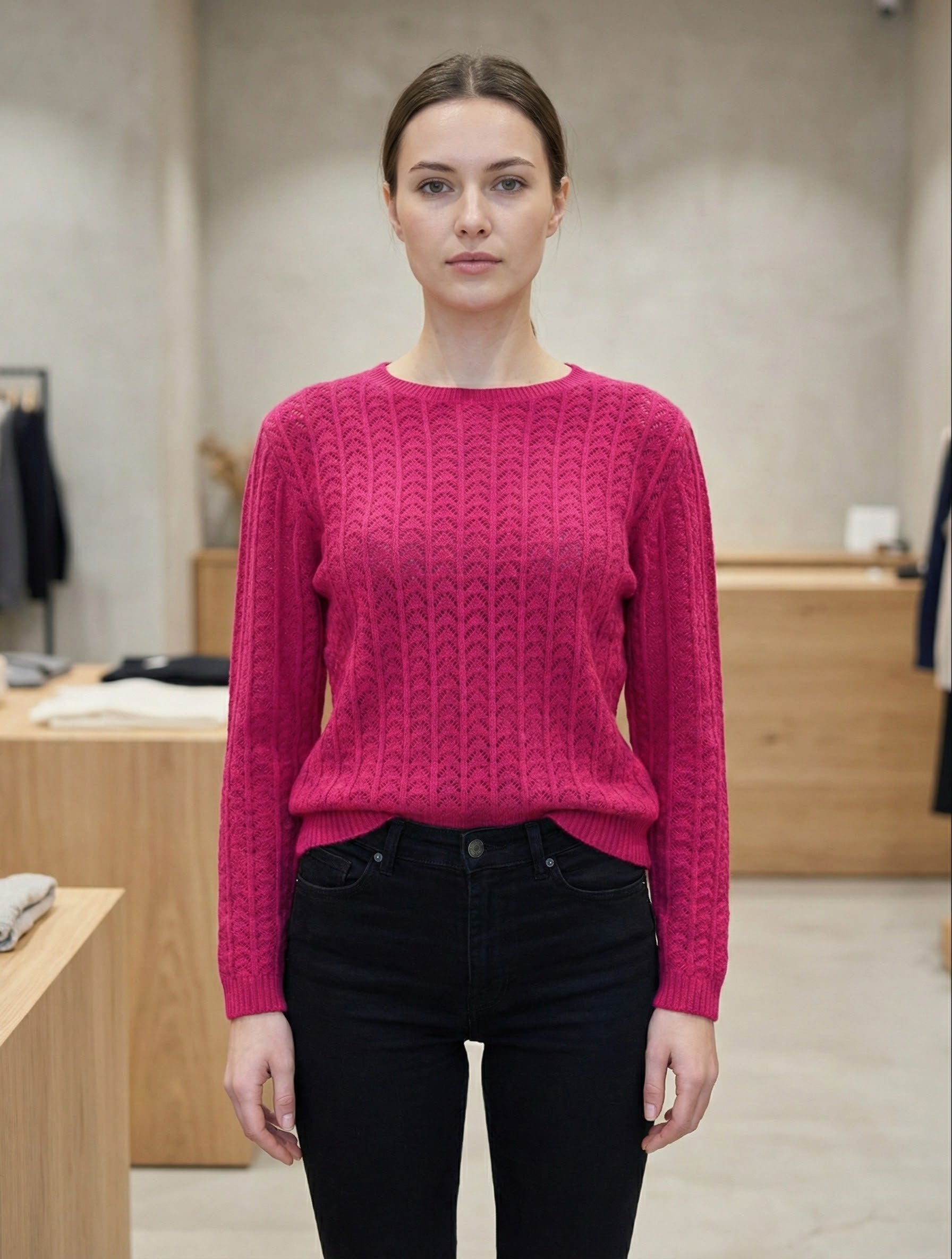 Openwork skin-friendly sweate gd1531