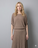 Short-sleeved, batwing sleeves, faux pockets, crew-neck, casual. art.8520