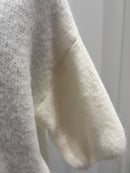 baby alpaca Mid-length sleeve Cardigan crew neck art.21287