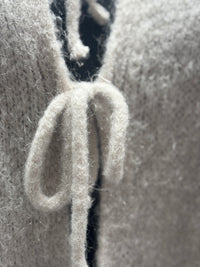 baby alpaca Mid-length sleeve Cardigan crew neck art.21287