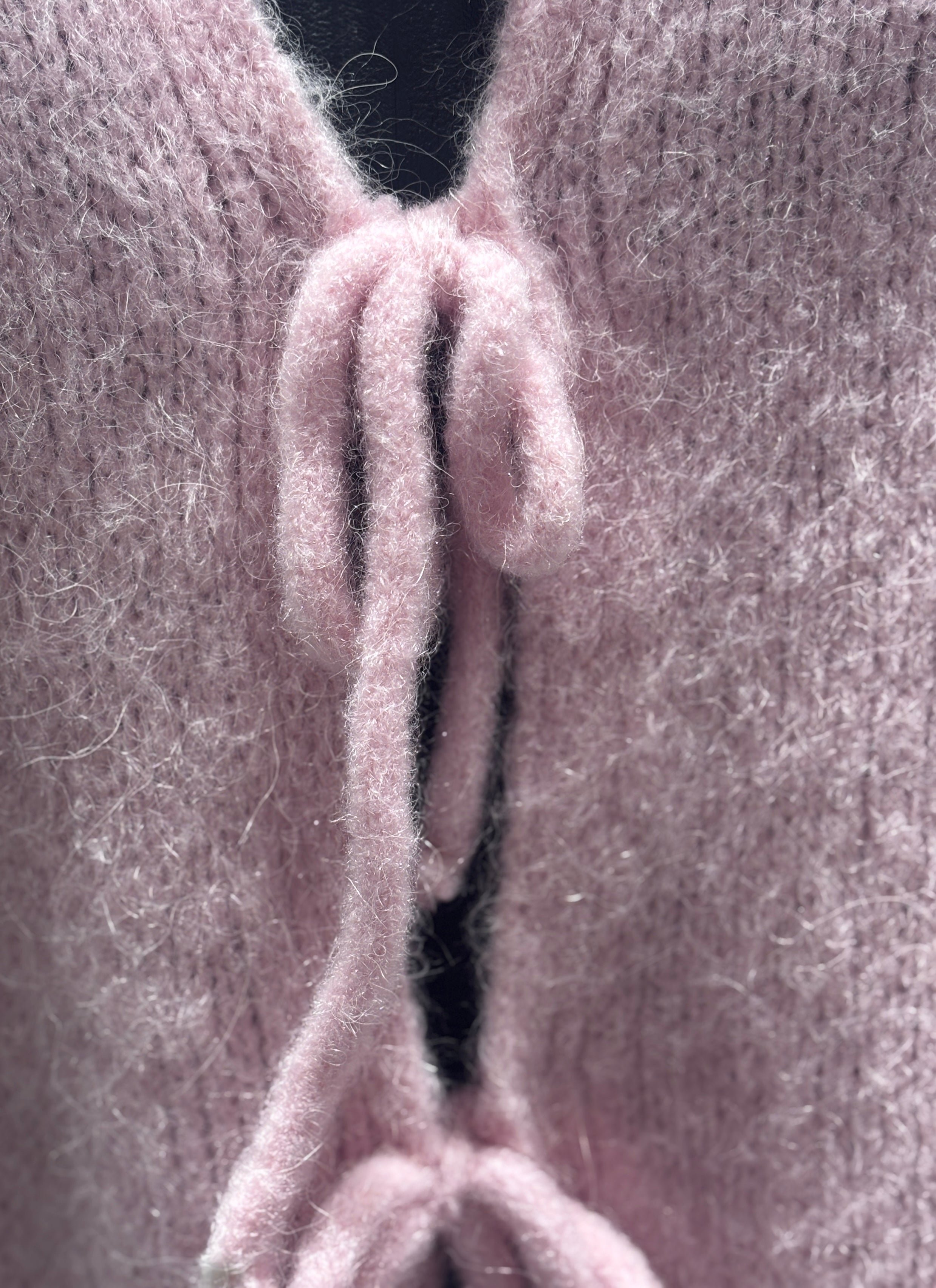 baby alpaca Mid-length sleeve Cardigan crew neck art.21287