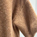 baby alpaca Mid-length sleeve Cardigan crew neck art.21287