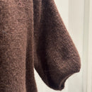 baby alpaca Mid-length sleeve Cardigan crew neck art.21287