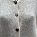 baby alpaca long sleeve Cardigan crew neck art.21502