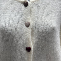 baby alpaca long sleeve Cardigan crew neck art.21502