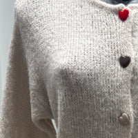 baby alpaca long sleeve Cardigan crew neck art.21502