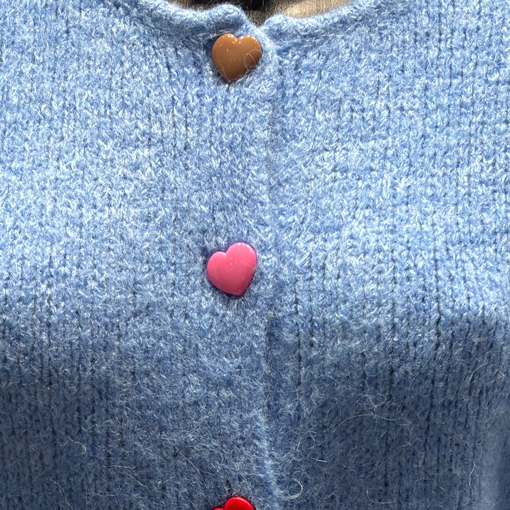 baby alpaca long sleeve Cardigan crew neck art.21502