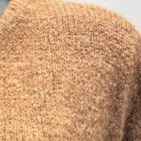 baby alpaca long sleeve Cardigan crew neck art.21502