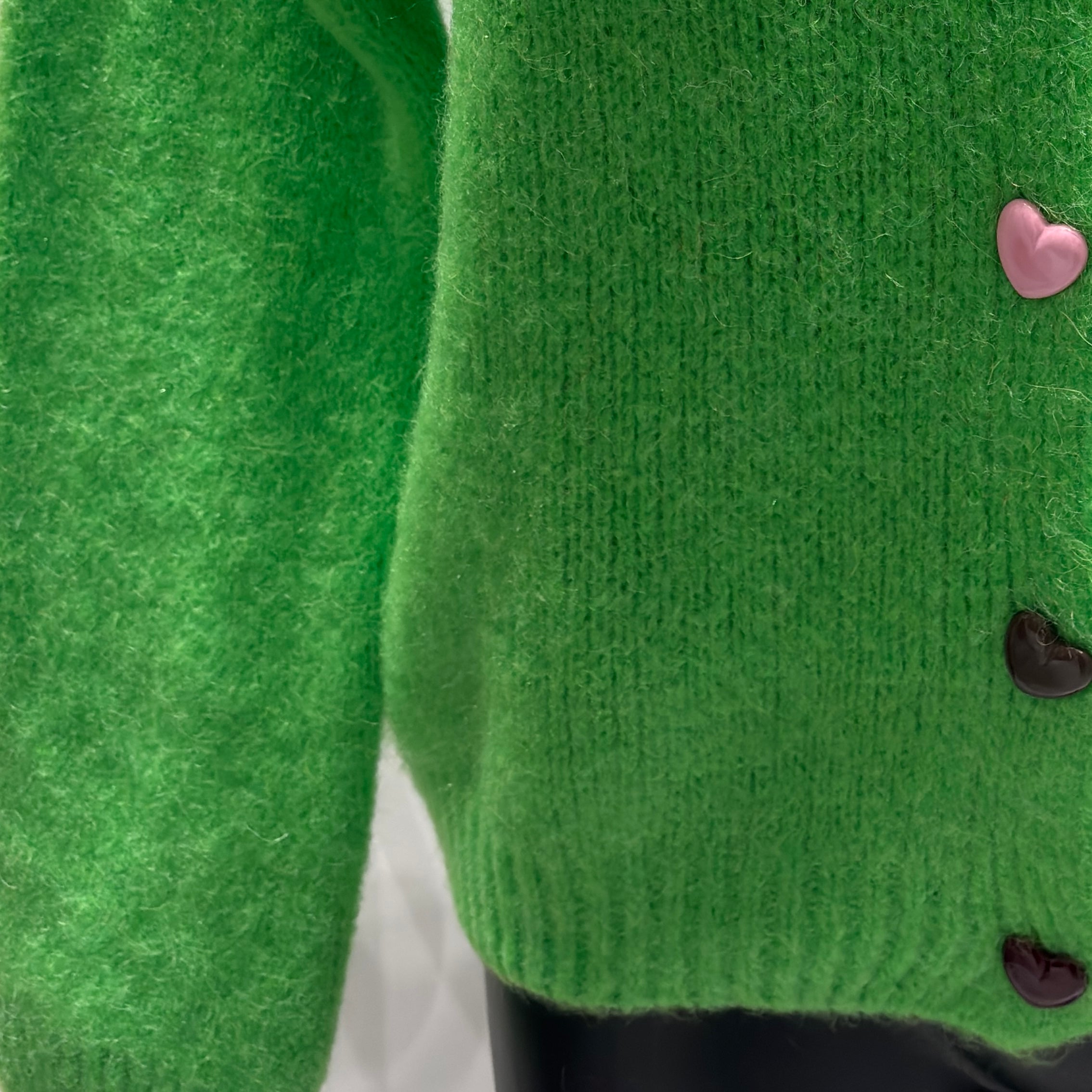 baby alpaca long sleeve Cardigan crew neck art.21502