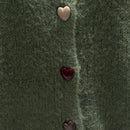 baby alpaca long sleeve Cardigan crew neck art.21502