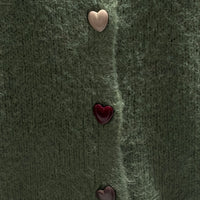 baby alpaca long sleeve Cardigan crew neck art.21502