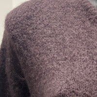 baby alpaca long sleeve Cardigan crew neck art.21502