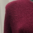 baby alpaca long sleeve Cardigan crew neck art.21502