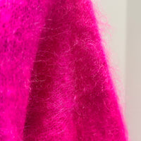 Baby mohair, V-neck collar, long-sleeved, Casual, puff sleeves style art.mh6102