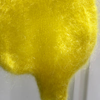 Baby mohair, V-neck collar, long-sleeved, Casual, puff sleeves style art.mh6102