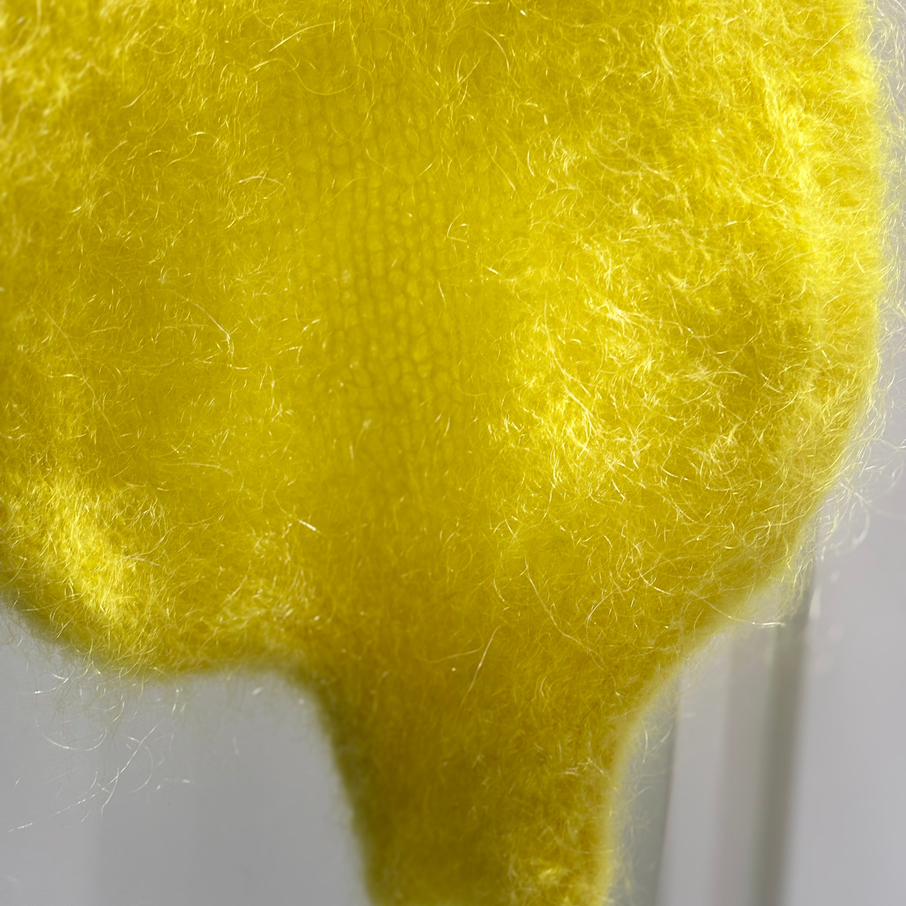 Baby mohair, V-neck collar, long-sleeved, Casual, puff sleeves style art.mh6102