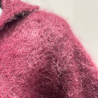 Baby mohair, V-neck polo collar, short-sleeved, Casual, Short style art.mh6101