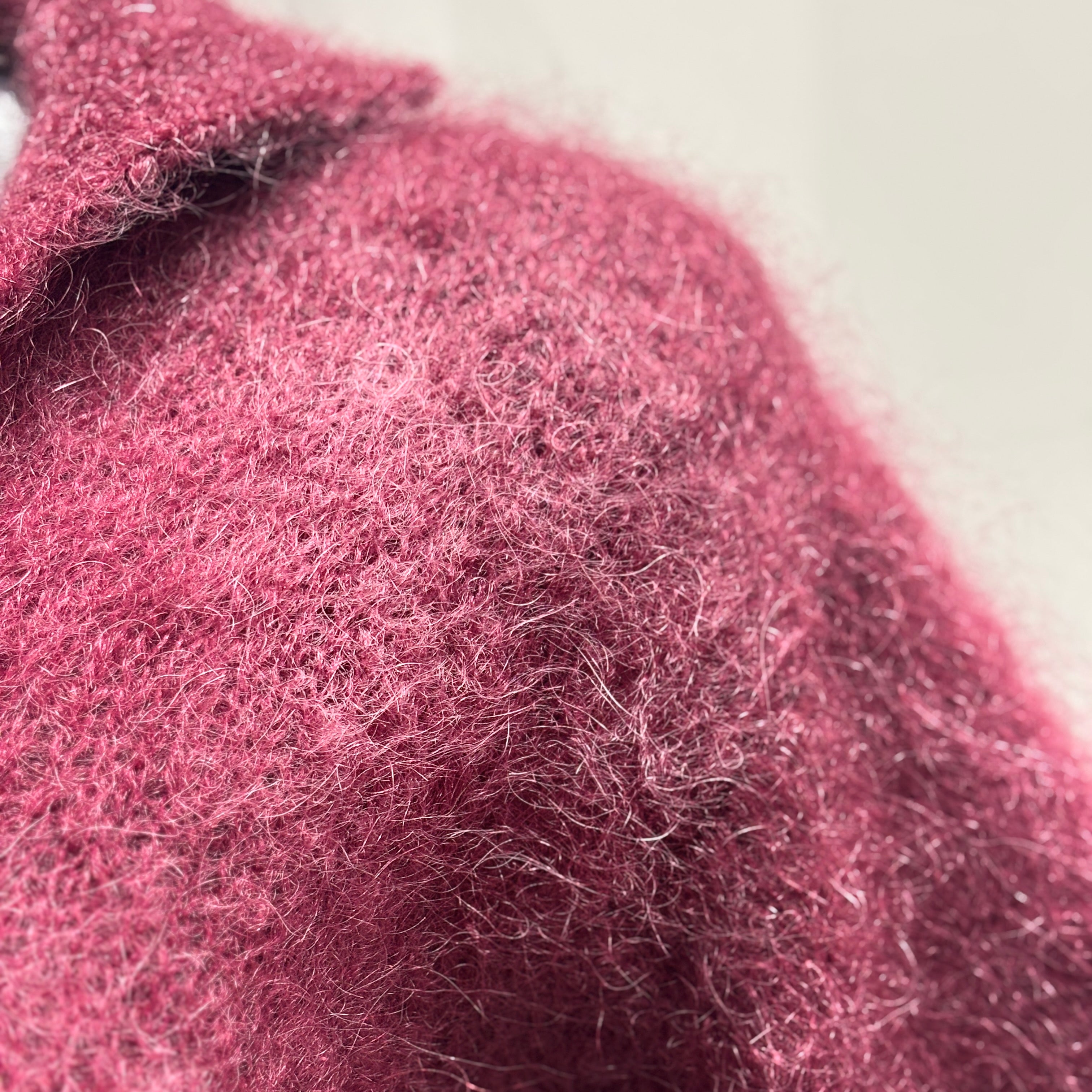 Baby mohair, V-neck polo collar, short-sleeved, Casual, Short style art.mh6101