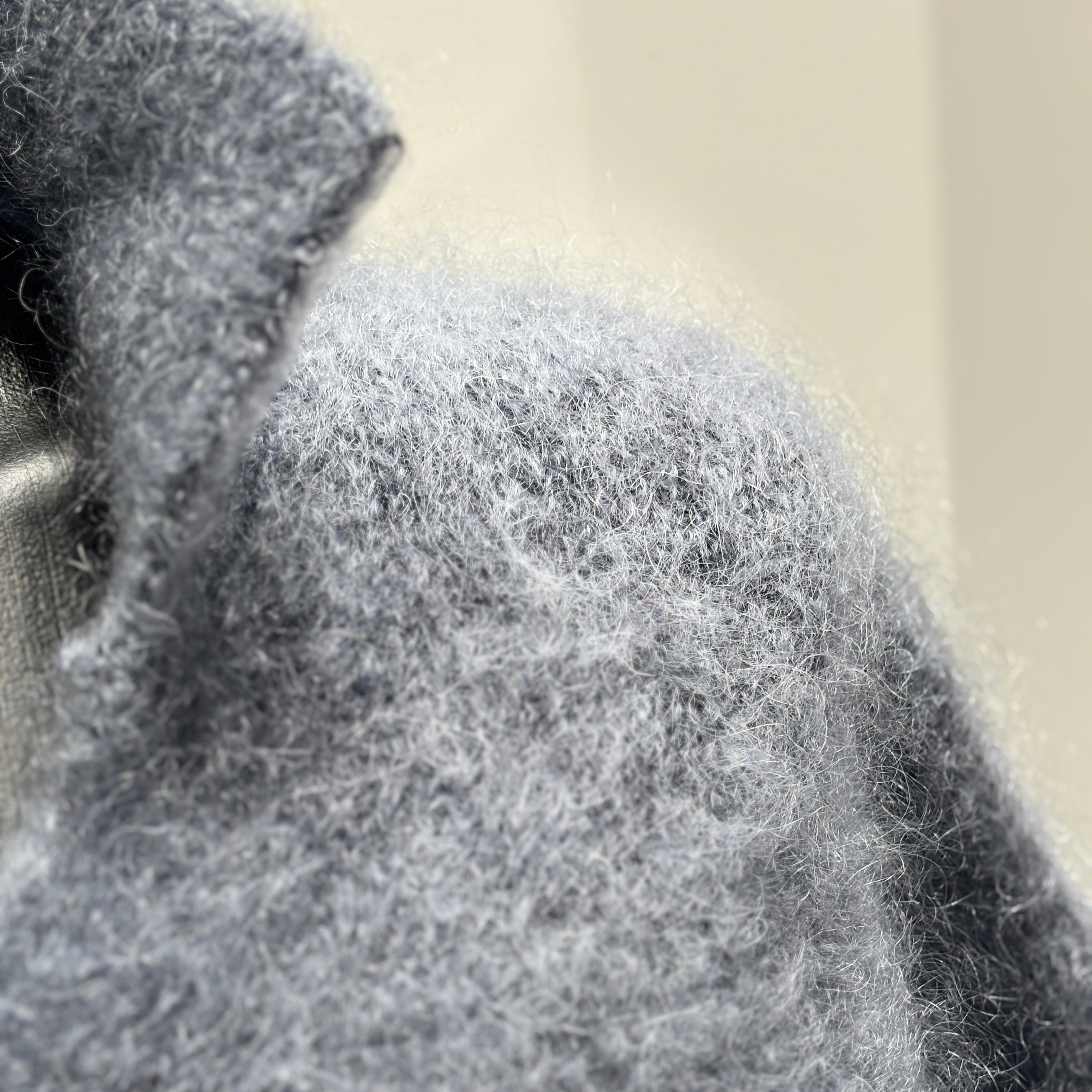 Baby mohair, V-neck polo collar, short-sleeved, Casual, Short style art.mh6101